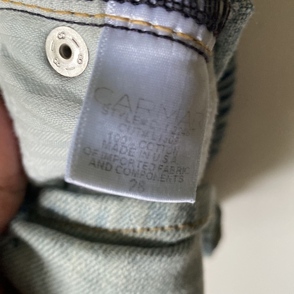 Carmar Stacy Jean denim high rise shorts, non-stretch. Boho Shorts, Size 28, NWT - Picture 3 of 7